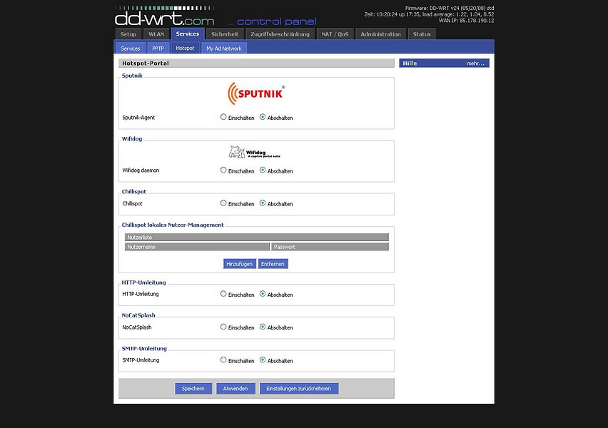 {wrt} HotSpot-Funktionen