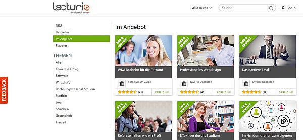 lecturio: Kursangebot
