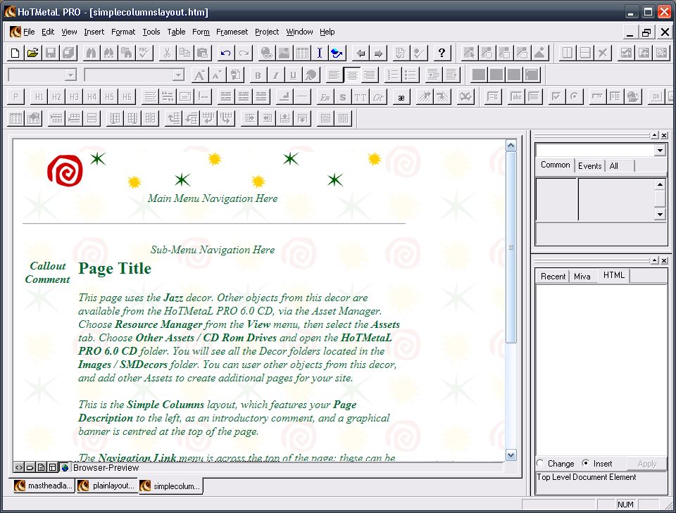 {hm6} Browser-Ansicht