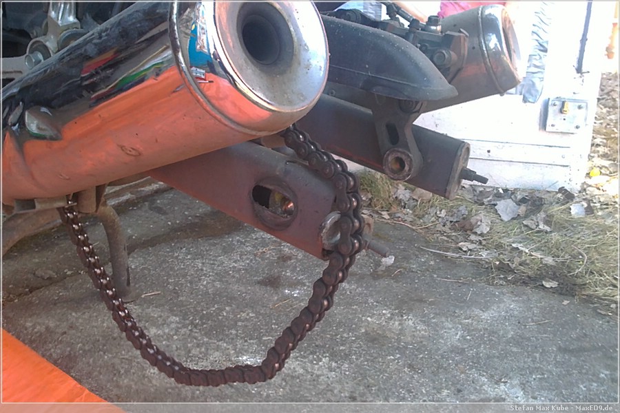 {zra} Hinterrad raus