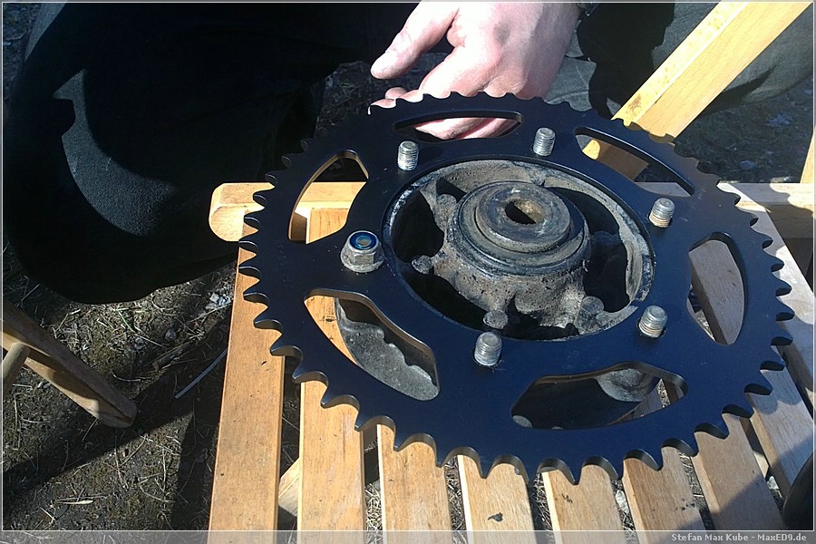 {zra} neues Kettenrad montieren