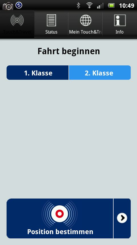 {tat} Der Startbildschirm