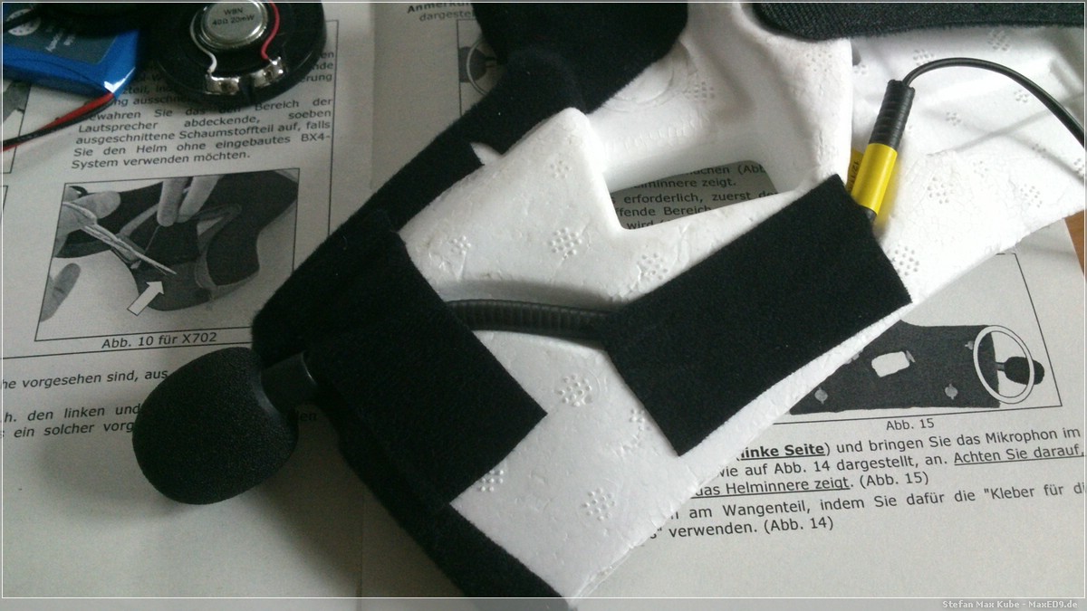 Mikro verlegt und fixiert