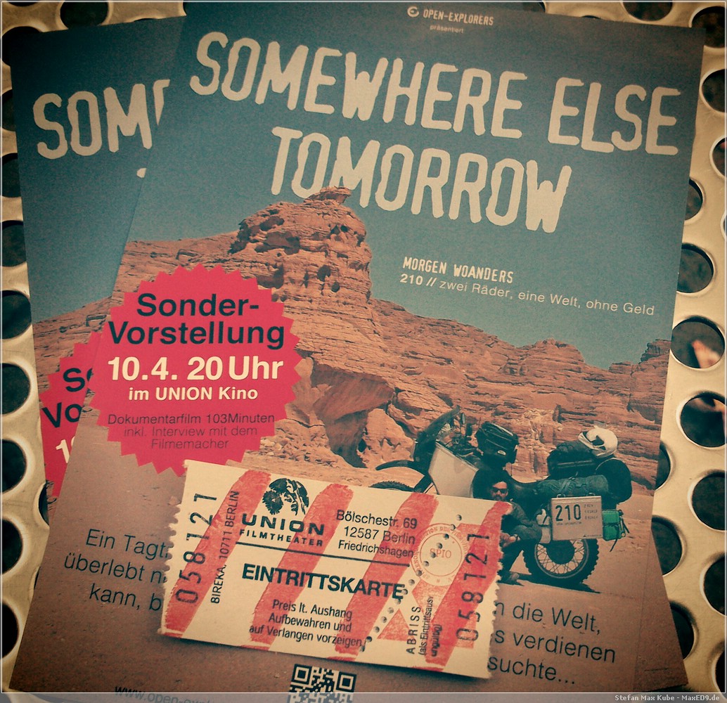 Flyer und Eintrittskarte