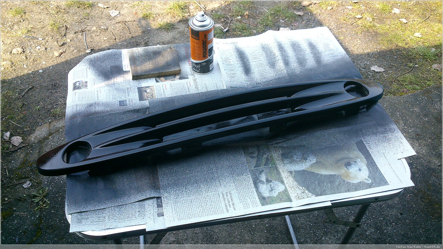 die erste Schicht ist drauf