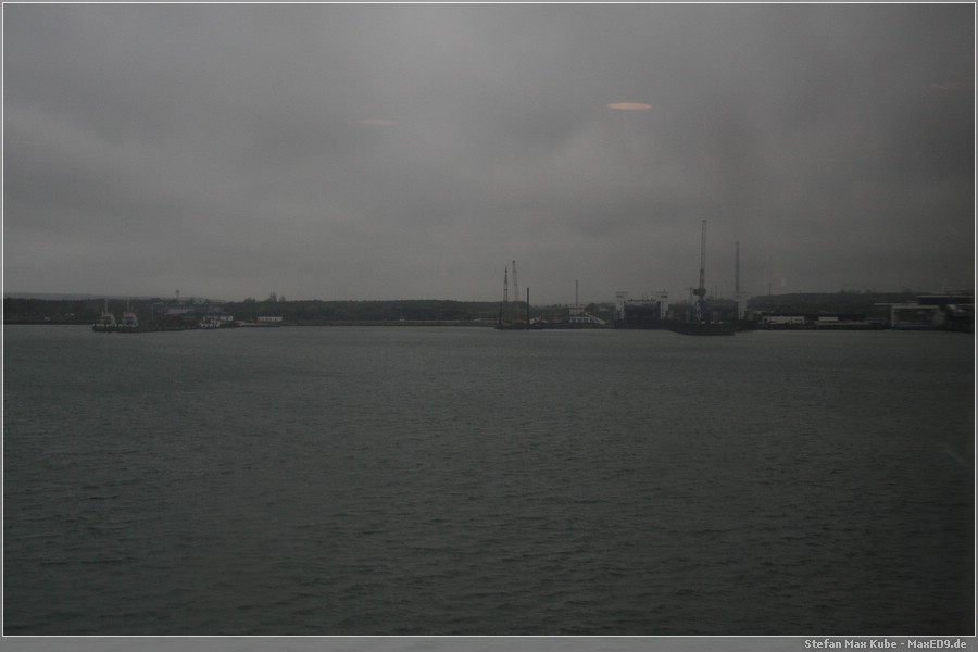 {sean} der verregnete Fährhafen Mukran
