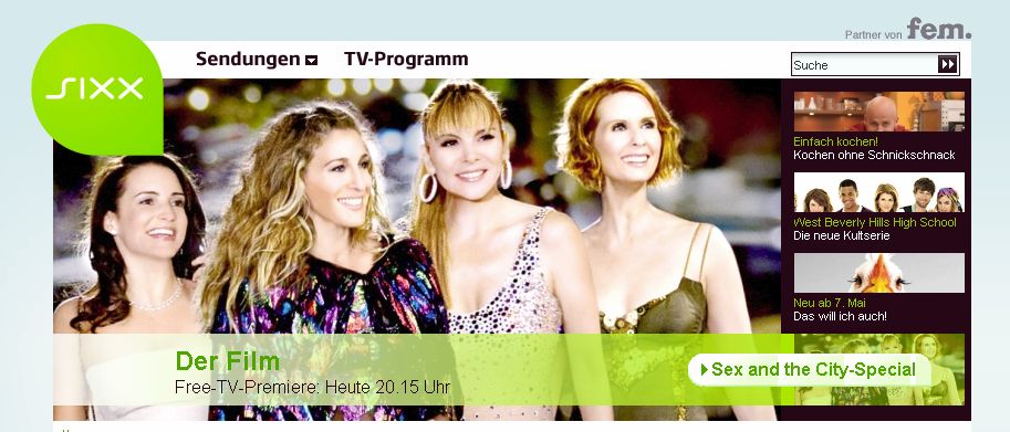 {unfreetv} SIXX FreeTV-Werbung