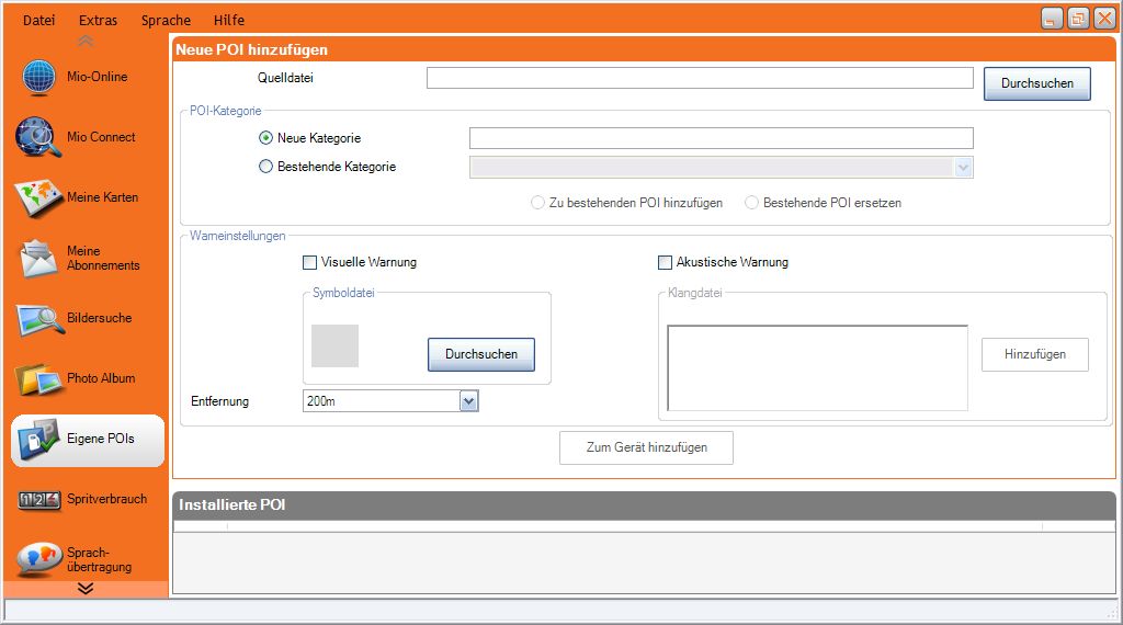 {miopoi} Eigene POI hinzufügen