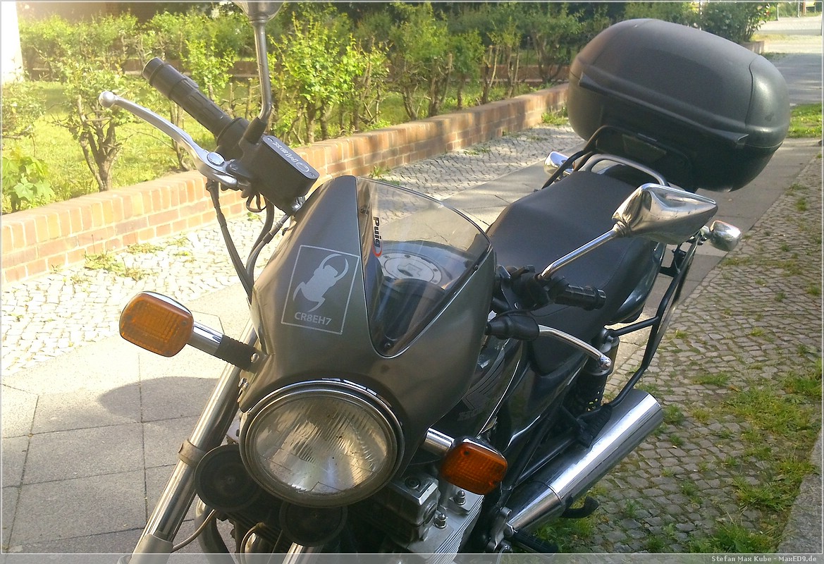 Nachher: neues Windschild