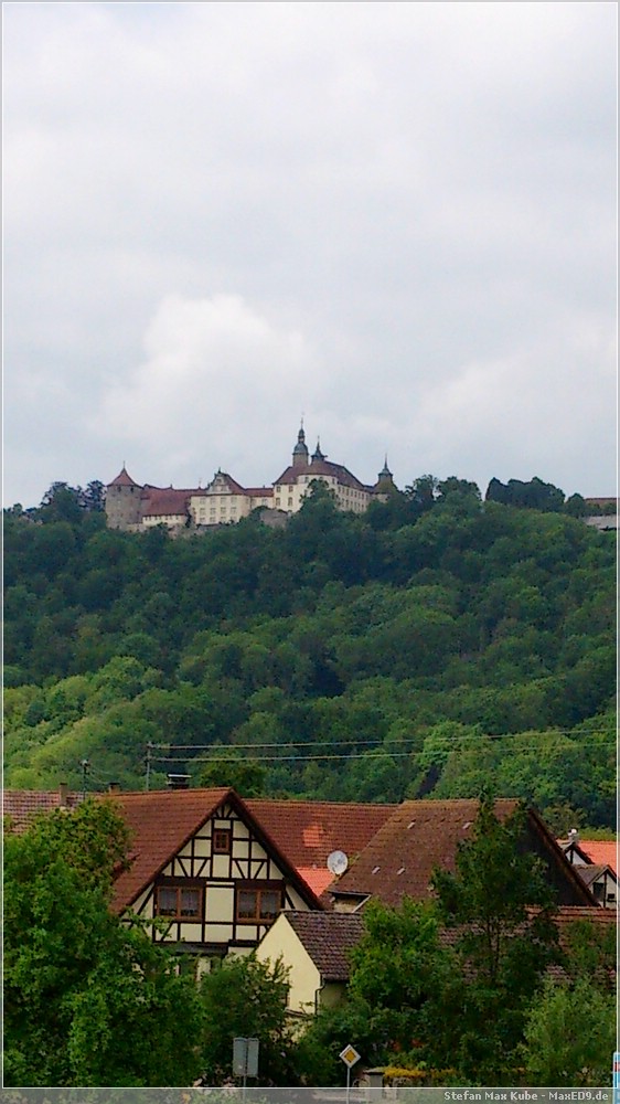 Blick zum Schloss Langenburg