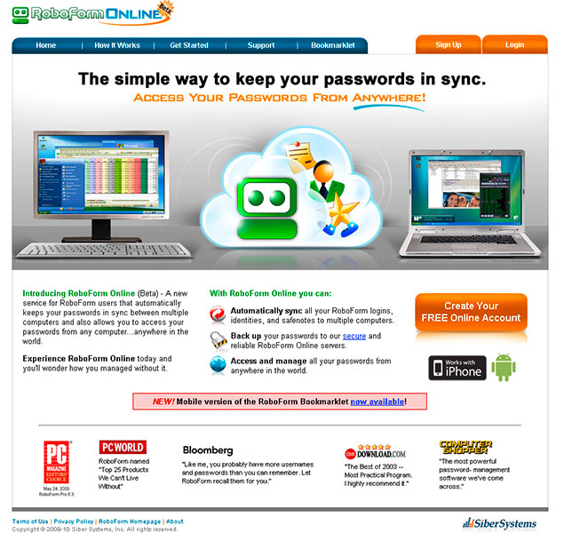 {rfgs} RoboForm Online