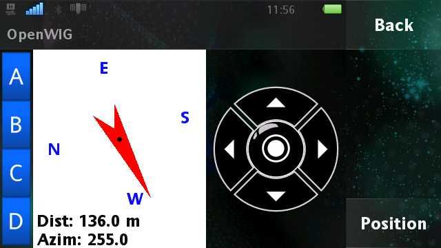 {wig} openWIG Navigationsanzeige