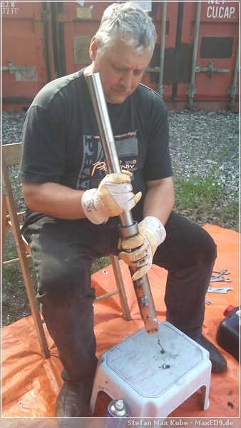 {sfg} Tauchrohr rausziehen