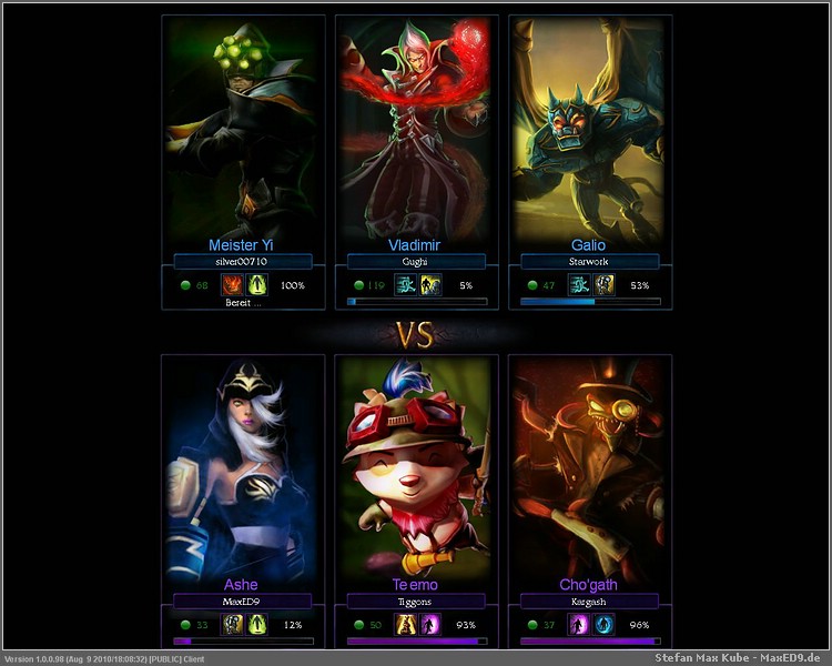 {lol} Spiel wird geladen