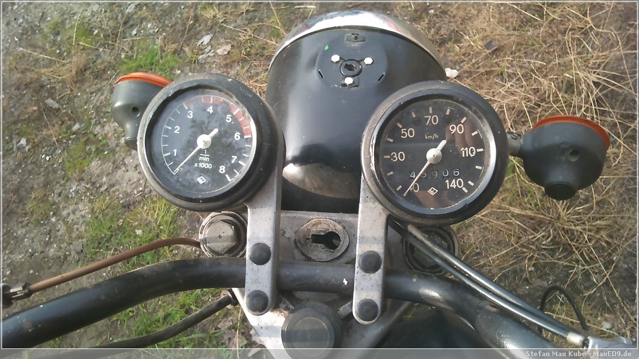 {ts} falscher Drehzahlmesser, kein Lenkschloss, fehlende Abdeckung usw.