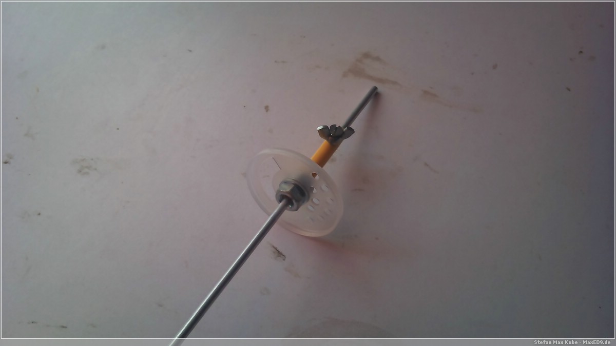 Röhrchen eingeschoben