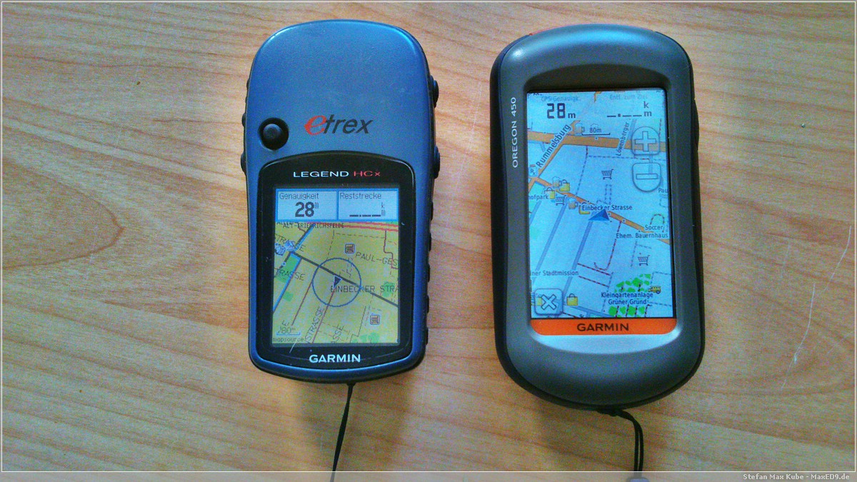 Garmin eTrex Legend HCx und Oregon 450