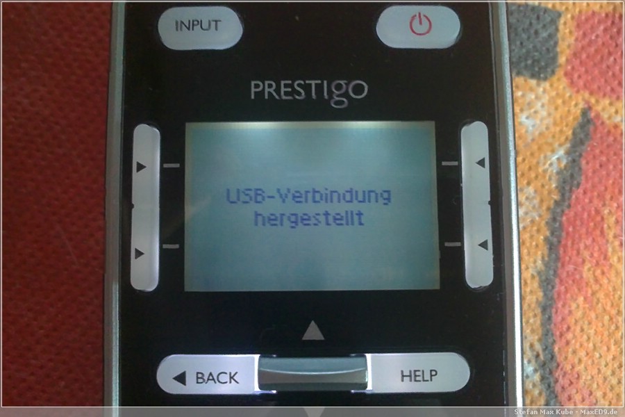 {ppr} via USB am PC angeschlossen
