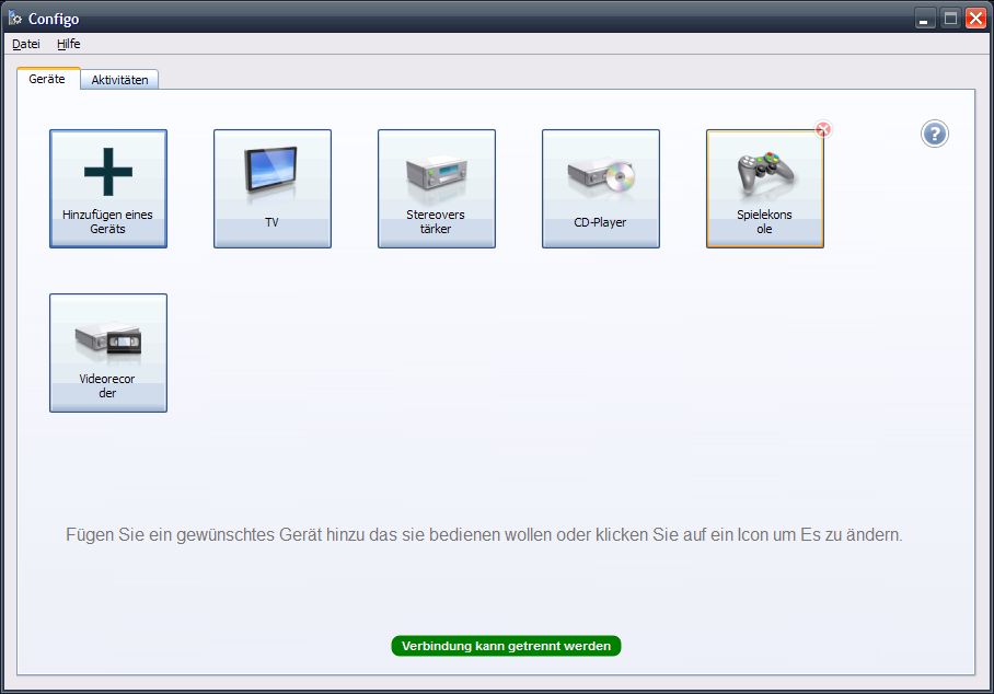 {ppr} Configo-Oberfläche mit installieren Geräten