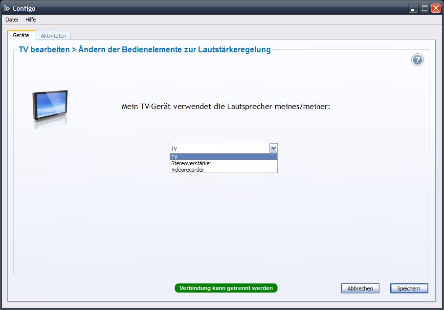 {ppr} Lautstärkesteuerung auswählen