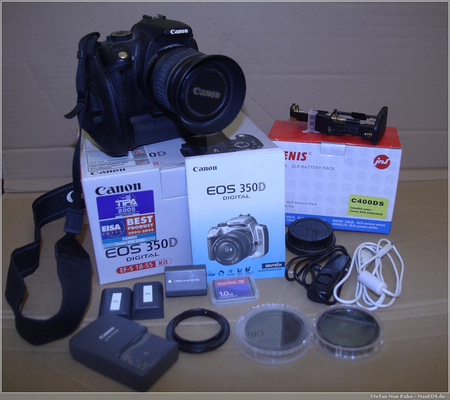 Canon EOS 350D Kit und Zubehör