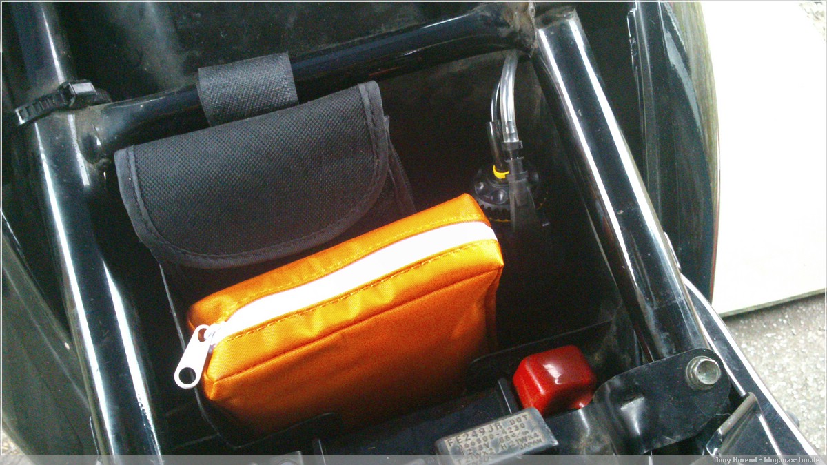 immer noch Platz fürs Erste-Hilfe-Set