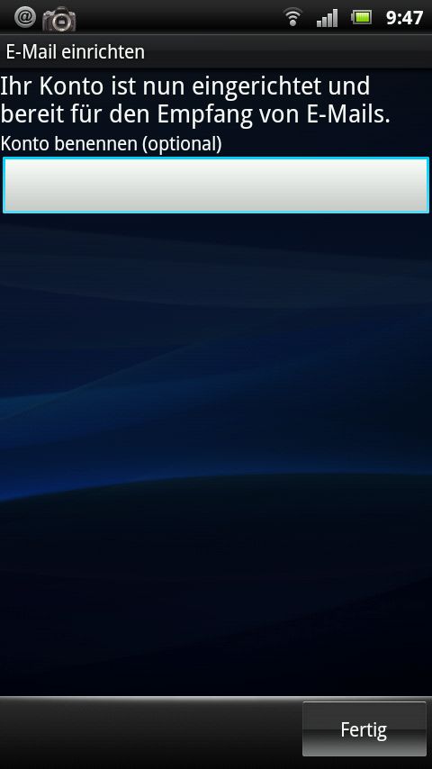 Name vergeben (optional)