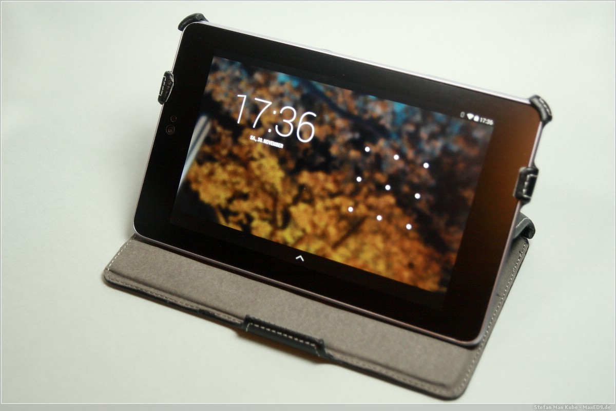Nexus 7 aufgestellt