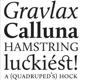 {font} Calluna von exljbris