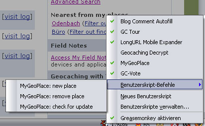 {gmsk} MyGeoPlace Menü