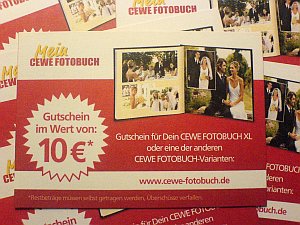 {cewe} CEWE Fotobuch Gutscheine