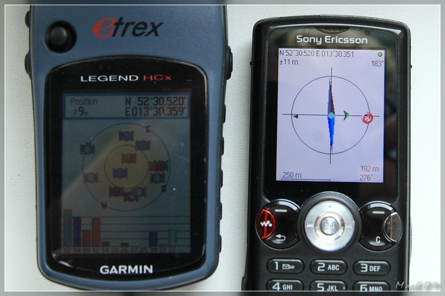 {nv} geringe Abweichungen bei den Koordinaten