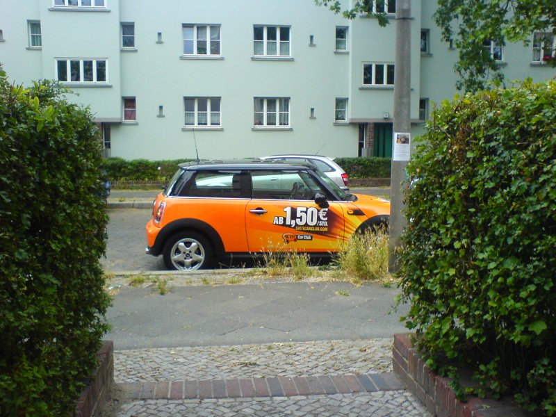 SIXTI Car Club Mini vor meiner Haustür