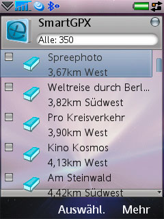 {sgpx} Liste aller Caches