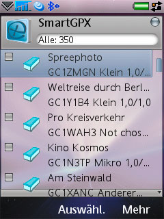 {sgpx} Anzeige Option:Waypoint, Größe, D/T
