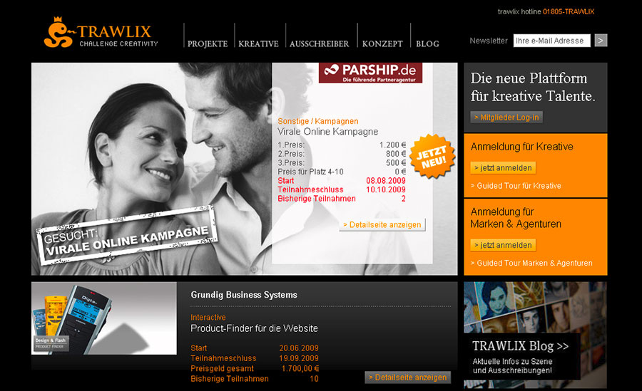 {trx} Trawlix-Website