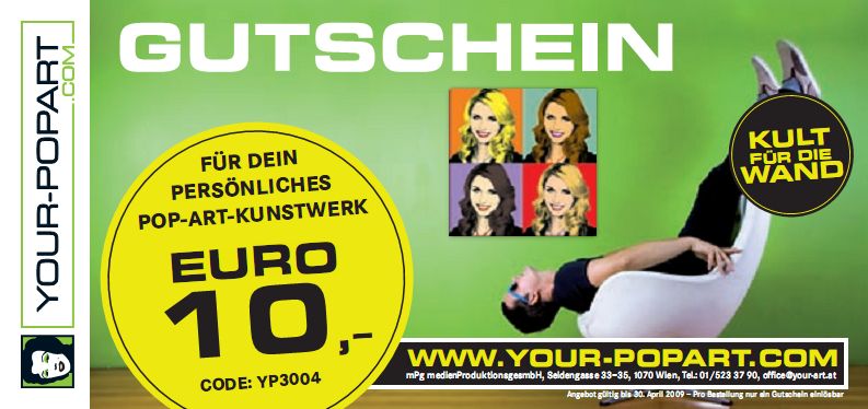{yp} 10 Euro Gutschein - Your-Popart